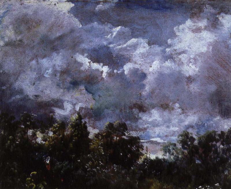 en studie av himmel och trad, John Constable